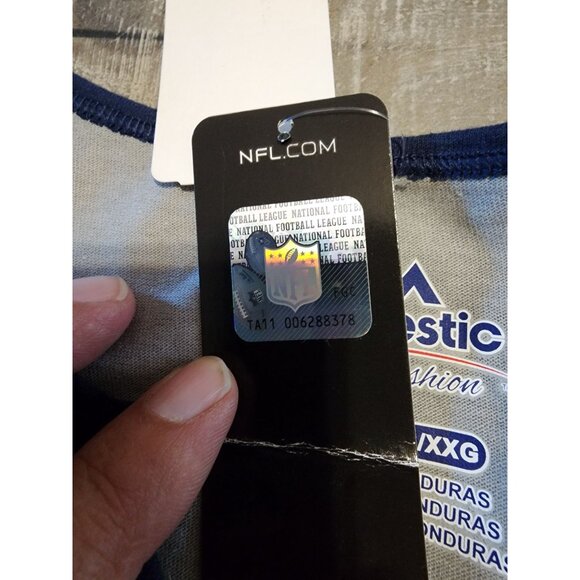 NFL New England Patriots T-Shirt Womens XXL Team Apparel Majestic Football - Picture 11 of 13